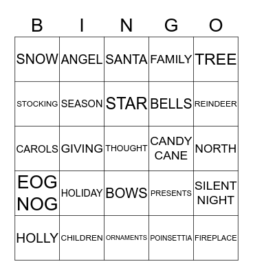 CERTAINTEED CHRISTMAS Bingo Card