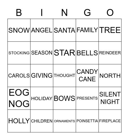 CERTAINTEED CHRISTMAS Bingo Card