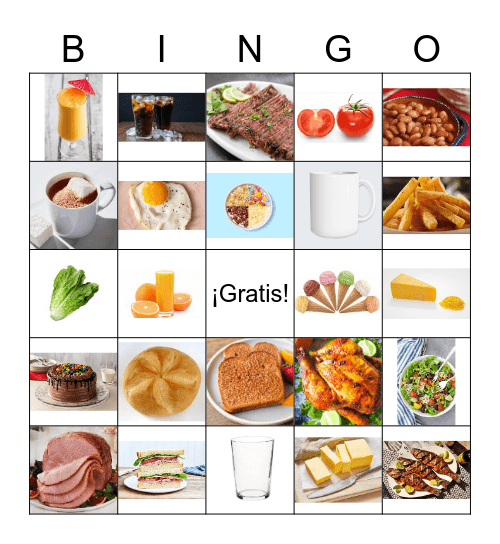 Capítulo 4 Vocabulario 1 Bingo Card