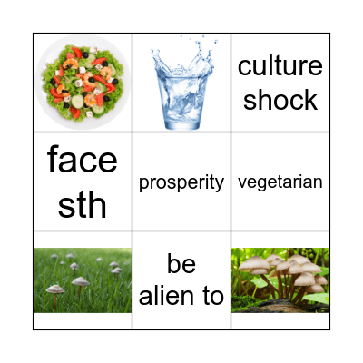 Food & Drink Bingo Card