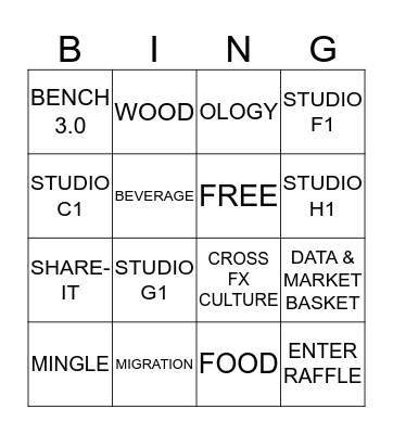 Furniture Marketing Bingo Card