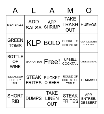 Happy St. Patrick's Day Bingo Card