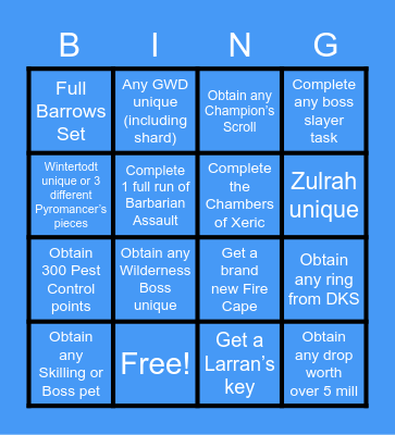 Spectral Bingo 2023 Bingo Card