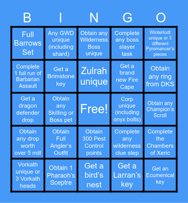 Spectral Bingo 2023 Bingo Card