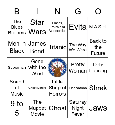 Movie Themes Bingo Card