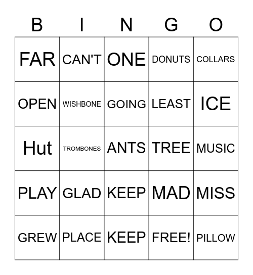 Dr. Seuss-I Can Read with My Eyes Shut Bingo Card