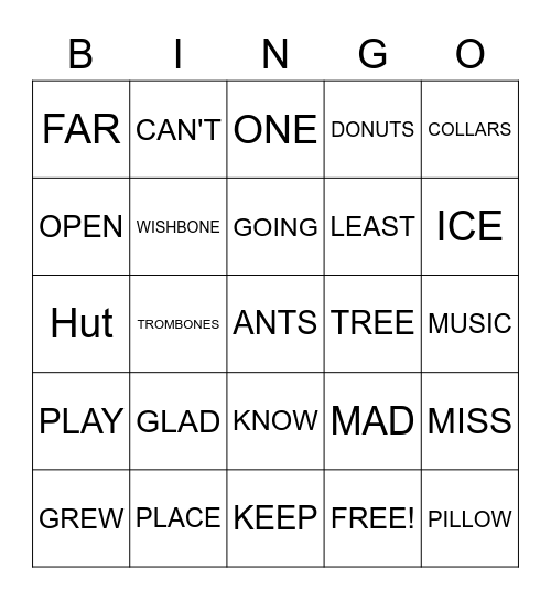 Dr. Seuss-I Can Read with My Eyes Shut Bingo Card