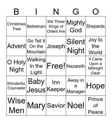 DAVIS FAMILY CHRISTMAS Bingo Card