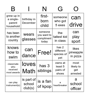 Bingo Card