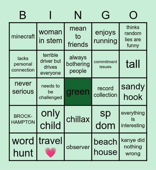 zozo clone bingo Card