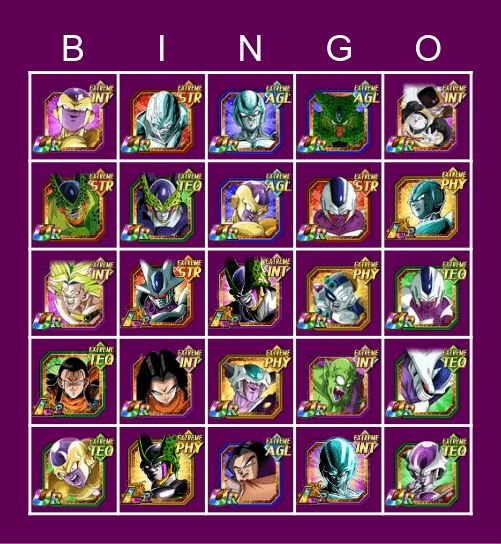 Dokkan Bingo Card