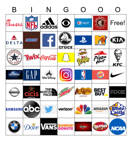 LOGO BINGO! Bingo Card