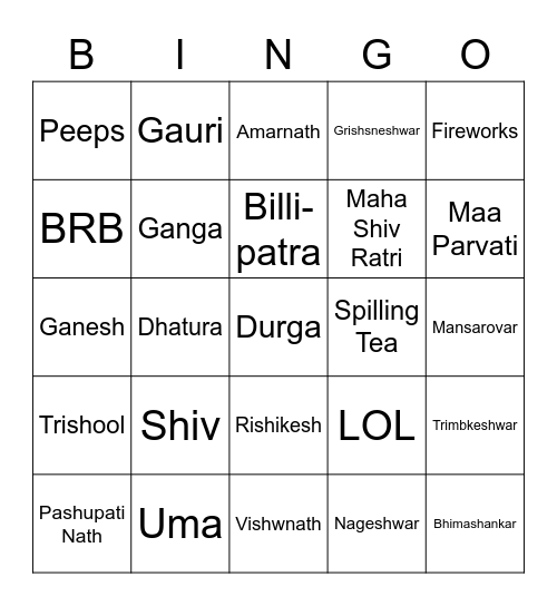 Hearth 2023 Bingo Card