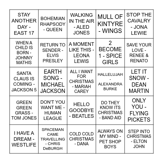 NOLLAIG SHONA DHUIT Bingo Card