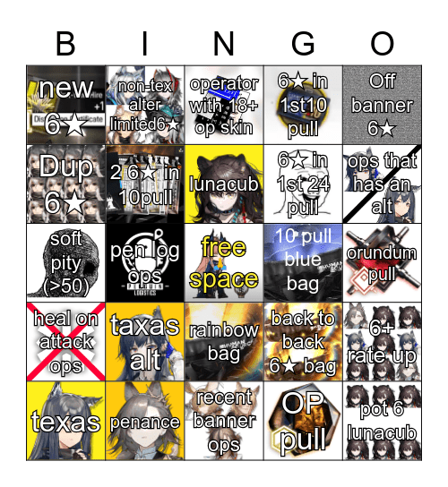 texas Bingo Card