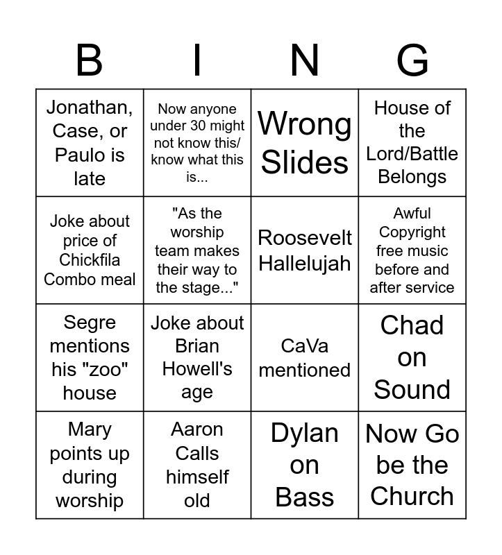 Coastal Chesapeake Bingo Card