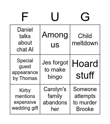 BIRTHDAY PARTY Bingo Card