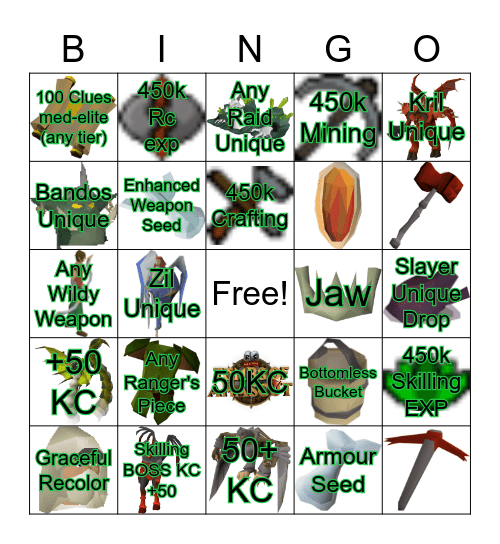 Iron Maiden Bingo Card