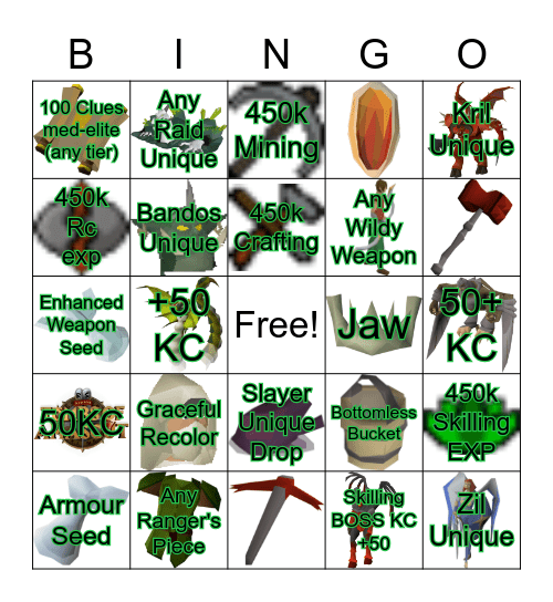 Iron Maiden Bingo Card