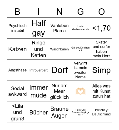 Nat Bingo Card