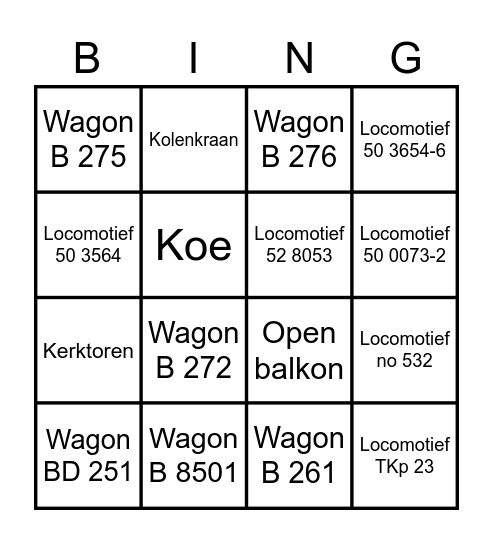1e Pa's dag Bingo Card