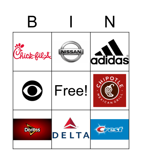 LOGO BINGO! Bingo Card