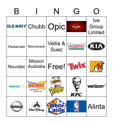 LOGO BINGO! Bingo Card