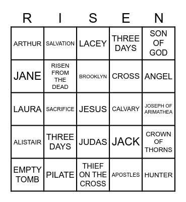 HAPPY EASTER 2023 Bingo Card