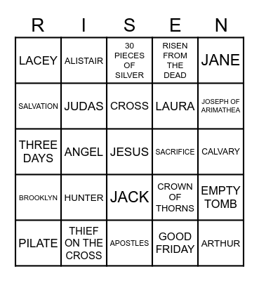 HAPPY EASTER 2023 Bingo Card