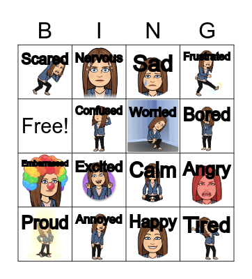 BIG EMOTIONS BINGO! Bingo Card