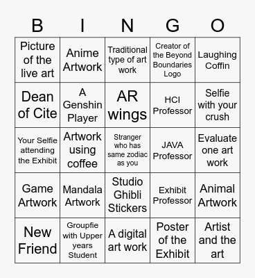 Beyond Boundaries Bingo Card