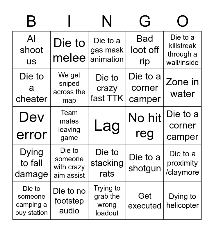 kaiju paradise bingo Card