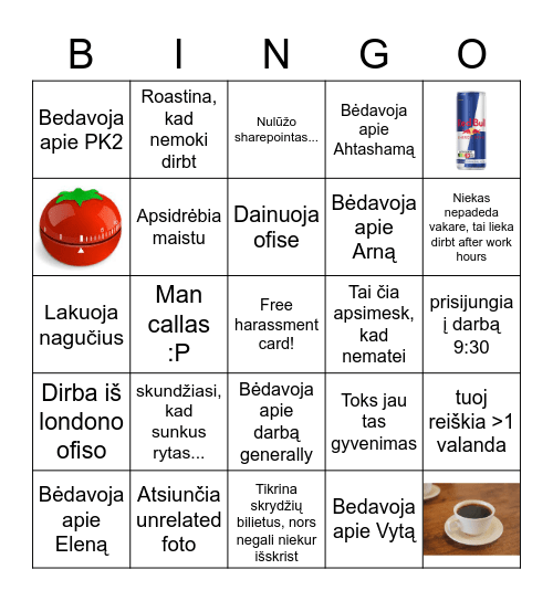 Paulina's Bingo Card