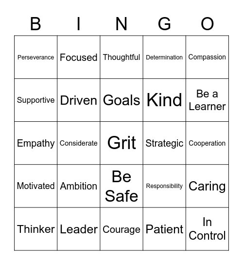Whittier Way Bingo Card