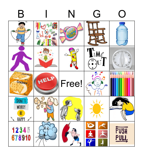 COPING STRATEGIES Bingo Card