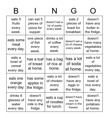 Find someone who... Bingo Card