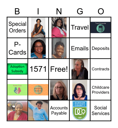 DSS Business Office Bingo Card