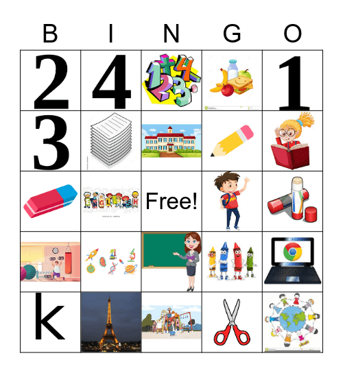 Elementary Trip Bingo! Bingo Card