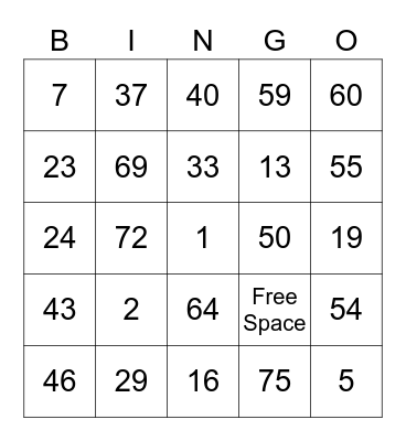 BGC’s Lucky Larkmoor Bingo Card