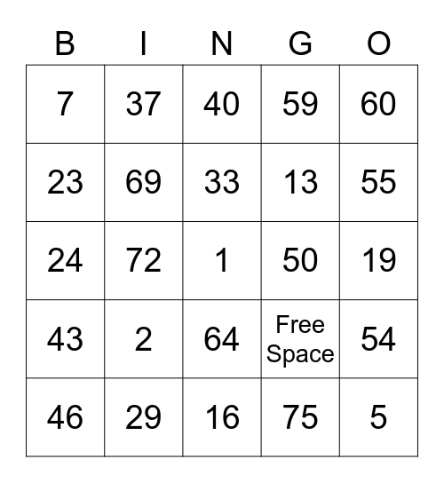 BGC’s Lucky Larkmoor Bingo Card