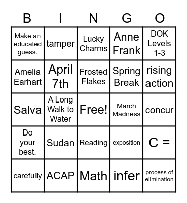 Bingo Card