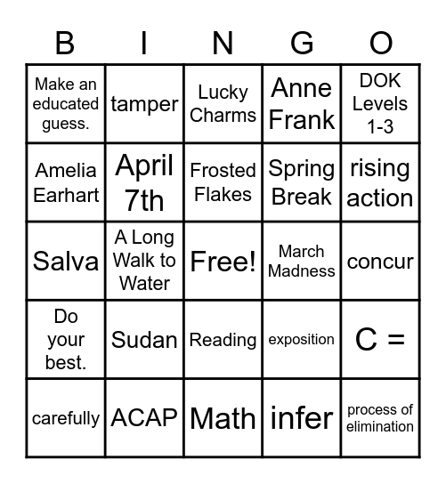 Bingo Card