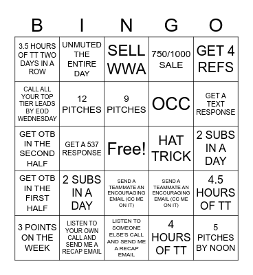 CPC BINGO!! Bingo Card