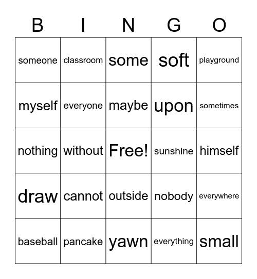 Module 9, Week 1 Bingo Card