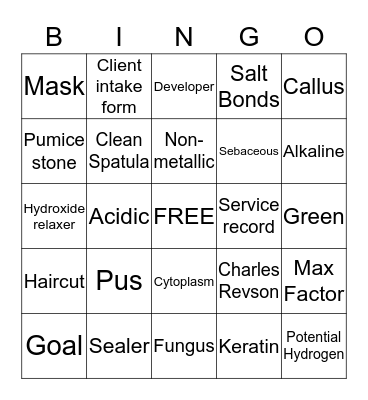 Winter Cosmo Bingo Card