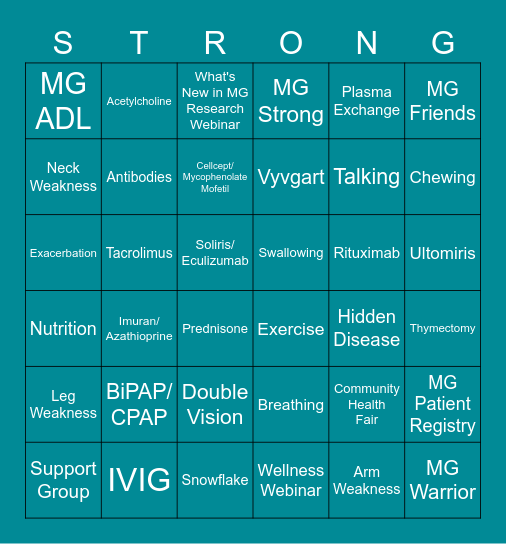 MG BINGO Card