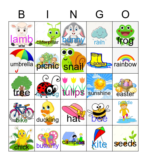 SPRING Bingo Card