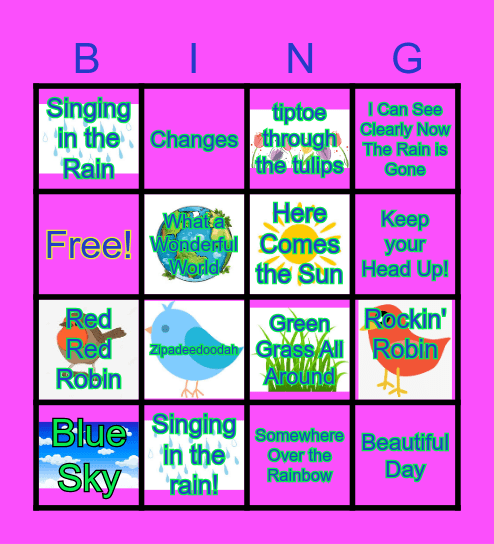Springtime Bingo! Bingo Card