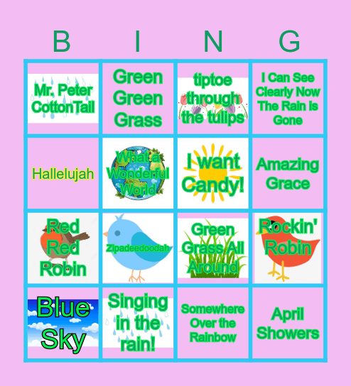 Springtime Easter Bingo! Bingo Card