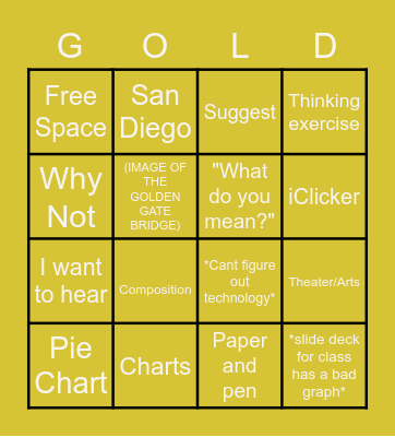 DDP BINGO Card